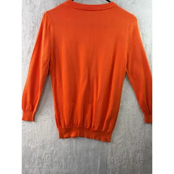 ModCloth Sunflower Sweater – Orange – Size M - Picture 2 of 5